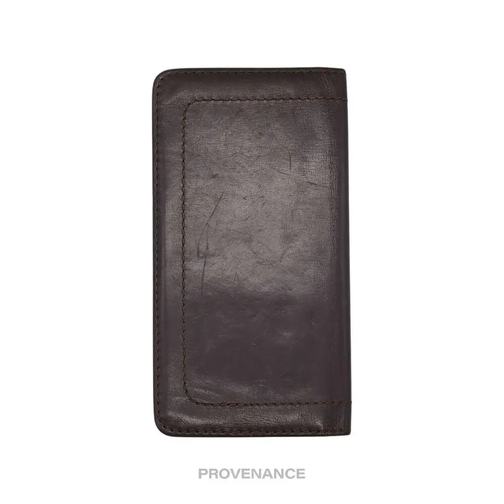 🔴 Louis Vuitton Long Wallet - Utah Brown Leather